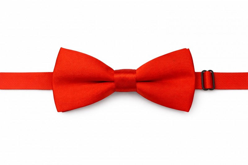 Gyerek szatén csokornyakkendő - Piros Csokornyakkendő